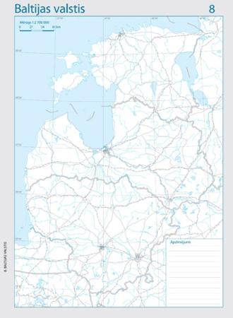 Страны балтии контурная карта - 98 фото